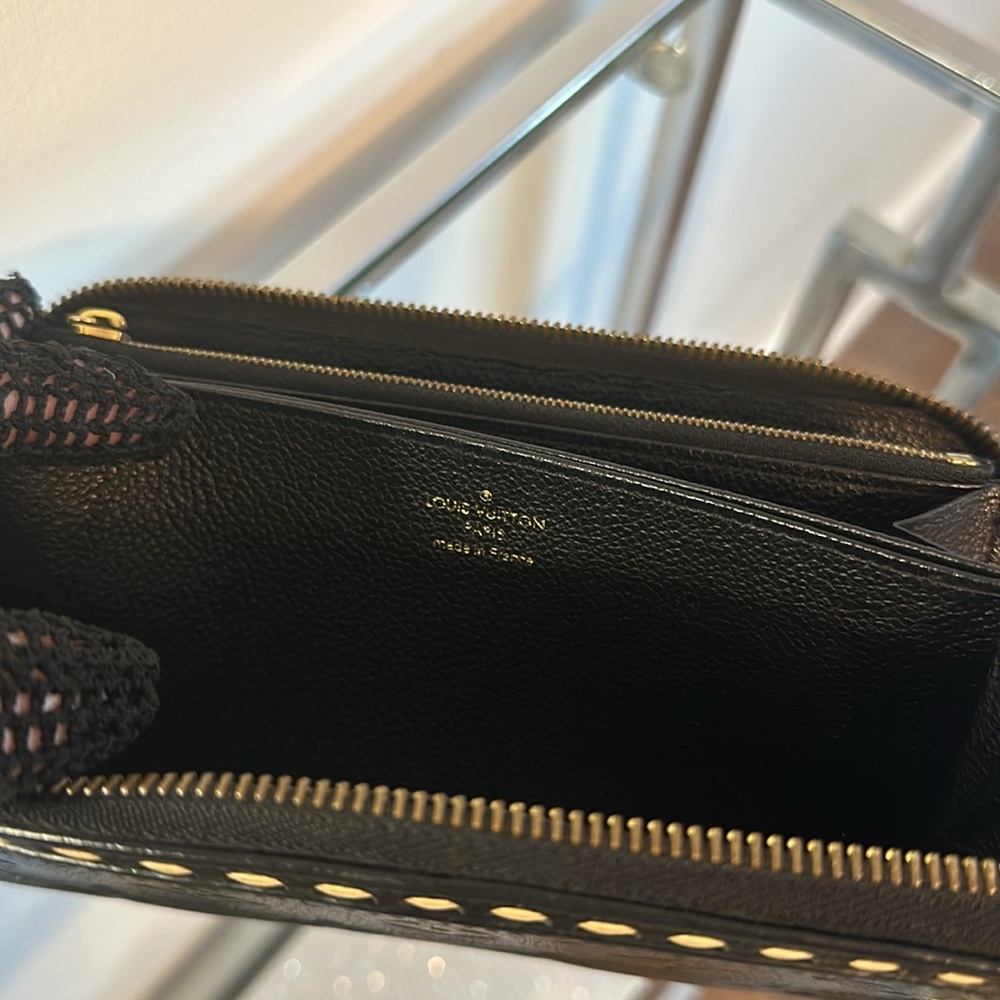 Louis Vuitton Black Monogram Empreinte Stitch Wallet, Full Inclusion! - Picture 7 of 16